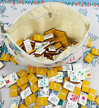 Orange Paris American Mahjong Set | Chic French-Inspired Tile Game