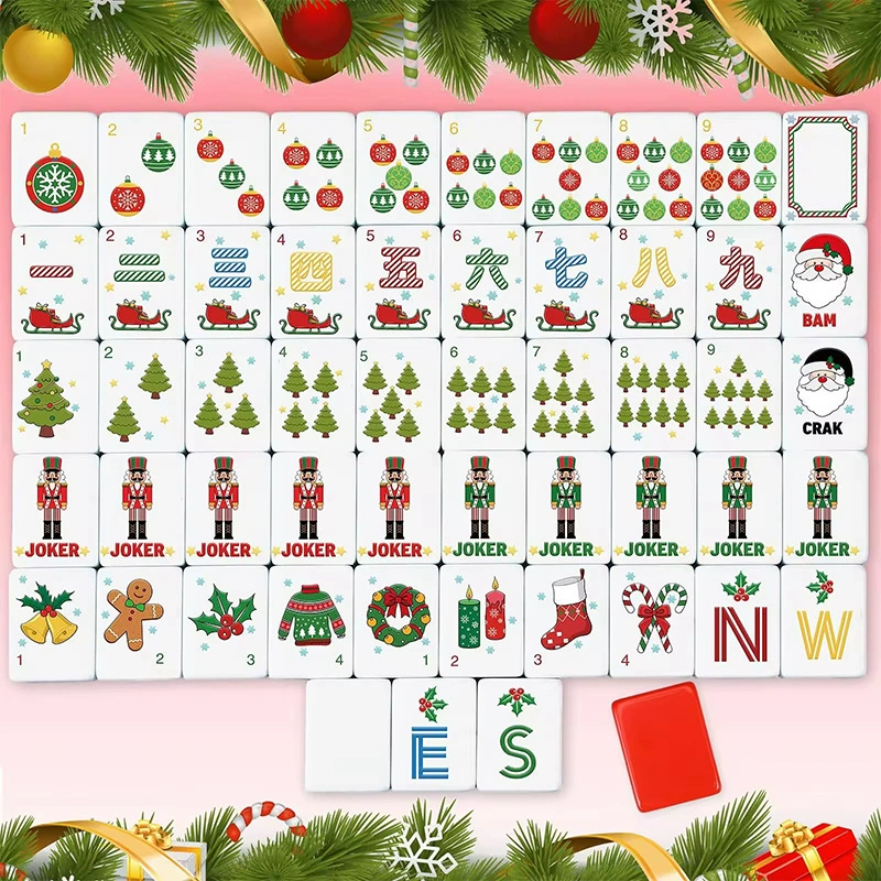 Christmas Mahjong Set – Festive Holiday Edition