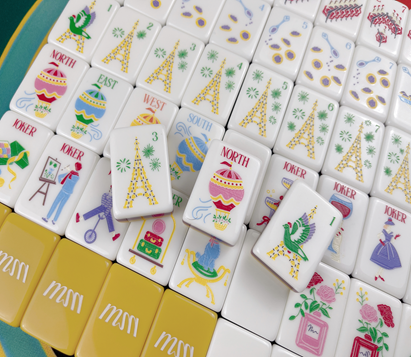 City Life American Mahjong Set | Modern Urban-Inspired Tile Game