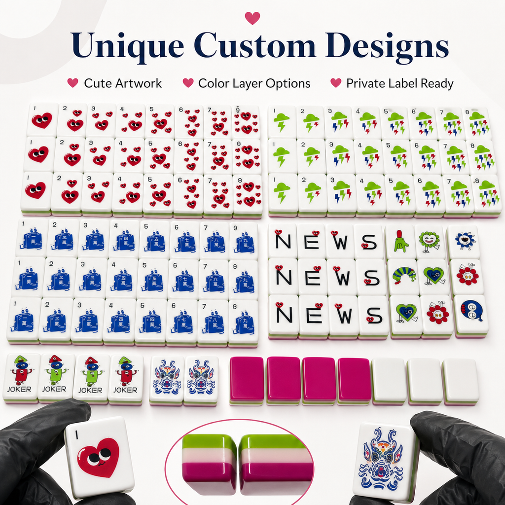 Mood Storm American Mahjong Set | Bold Expressive Emotion-Themed Tile Game