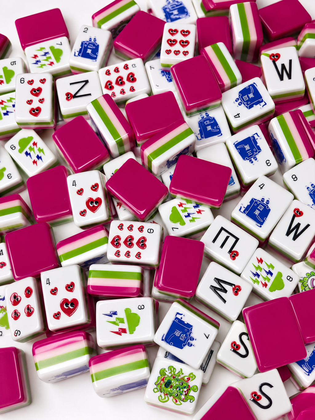 Mood Storm American Mahjong Set | Bold Expressive Emotion-Themed Tile Game
