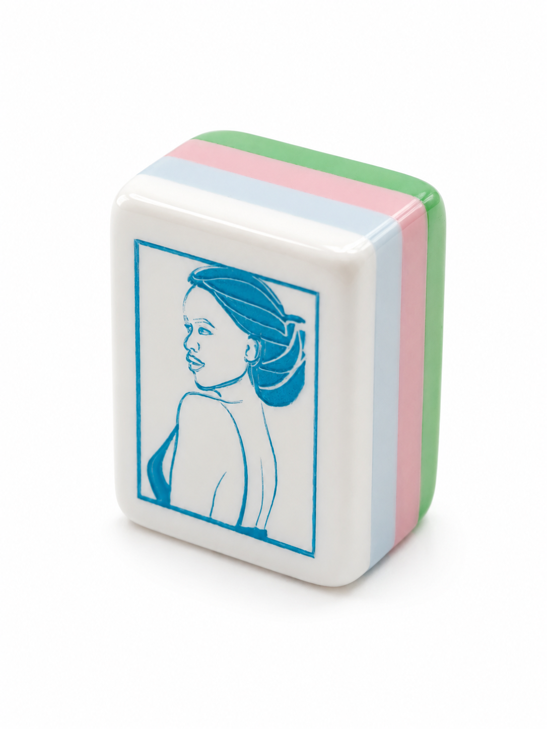 Jade Stone Women's American Mahjong Set | Luxe Feminine Tile Game
