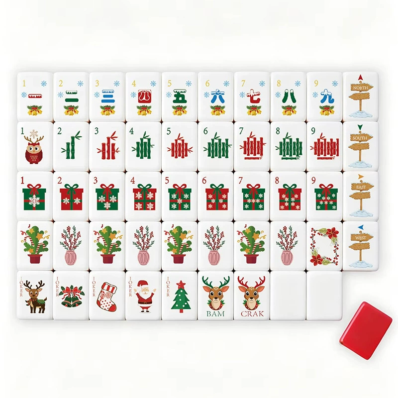 Christmas Mahjong Set – Festive Holiday Edition