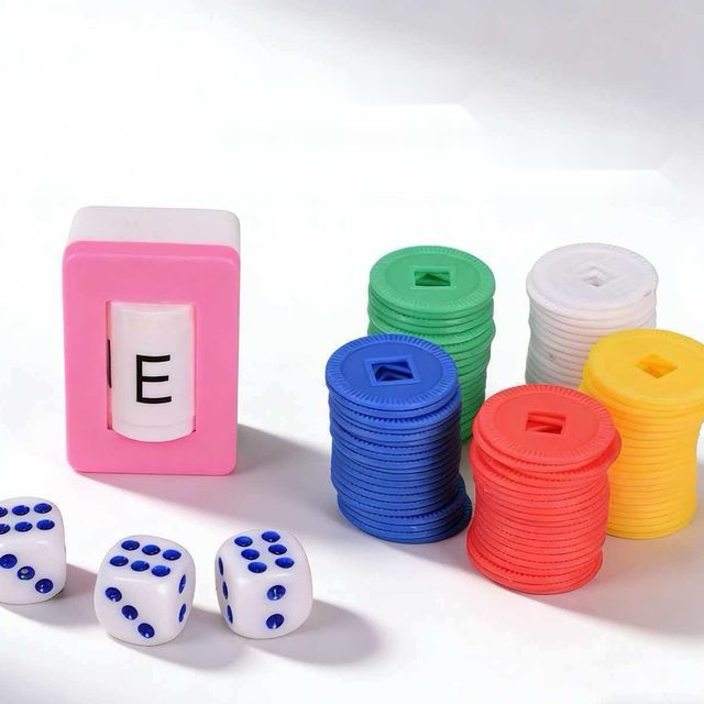American Mahjong Dealer Wind Marker Kit — Direction Indicator, Dice & Chips — American Mahjong accessory pack shot