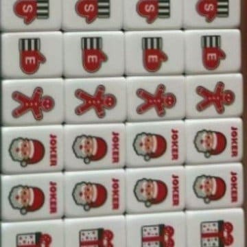 Christmas Gift American Mahjong Set — American Mahjong tile set pack shot