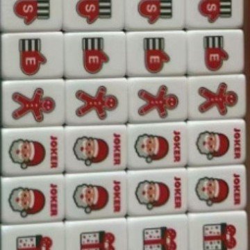 Christmas Gift American Mahjong Set — American Mahjong tile set pack shot
