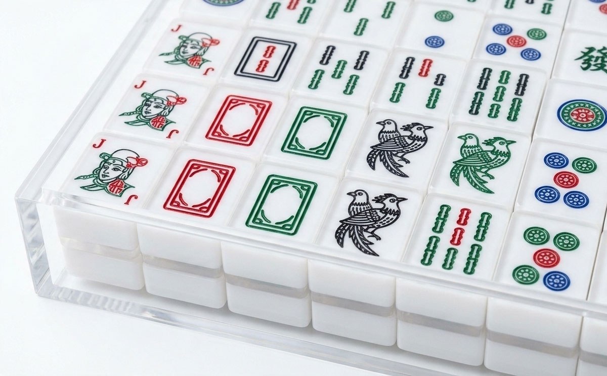 Clear Acrylic American Mahjong Tile Trays (Set of 2) — pack shot 1 of 3