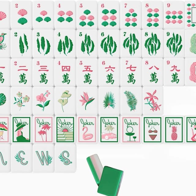Kingfisher American Mahjong Set — American Mahjong tile set pack shot