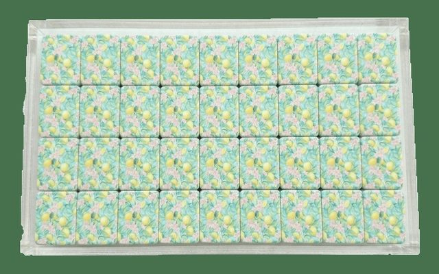 Lemon Blossom American Mahjong Set — Citrus Floral Tiles — American Mahjong tile set pack shot