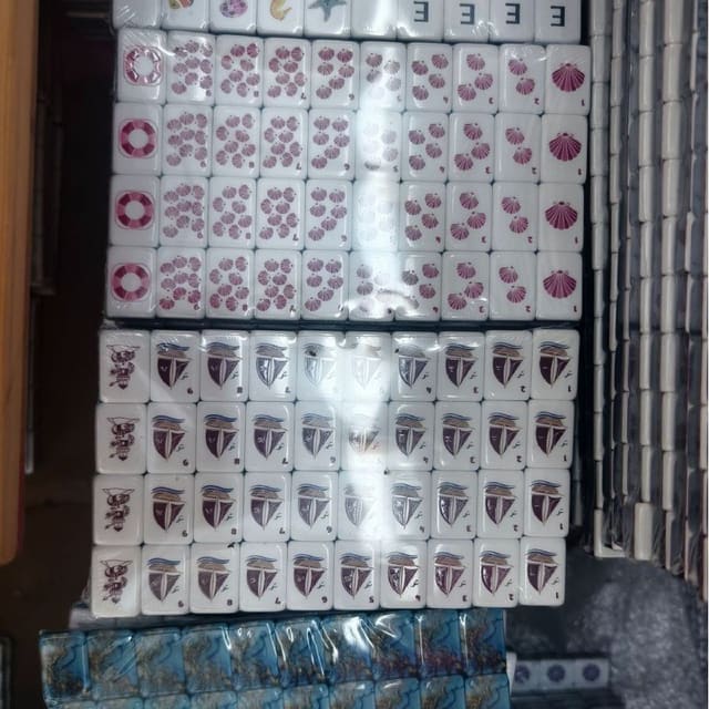 Nautical American Mahjong Set — American Mahjong tile set pack shot