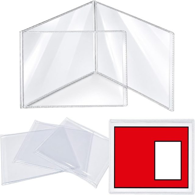 NMJL PVC American Mahjong Card Sleeves — Protective Holders (4-Pack) — American Mahjong accessory pack shot