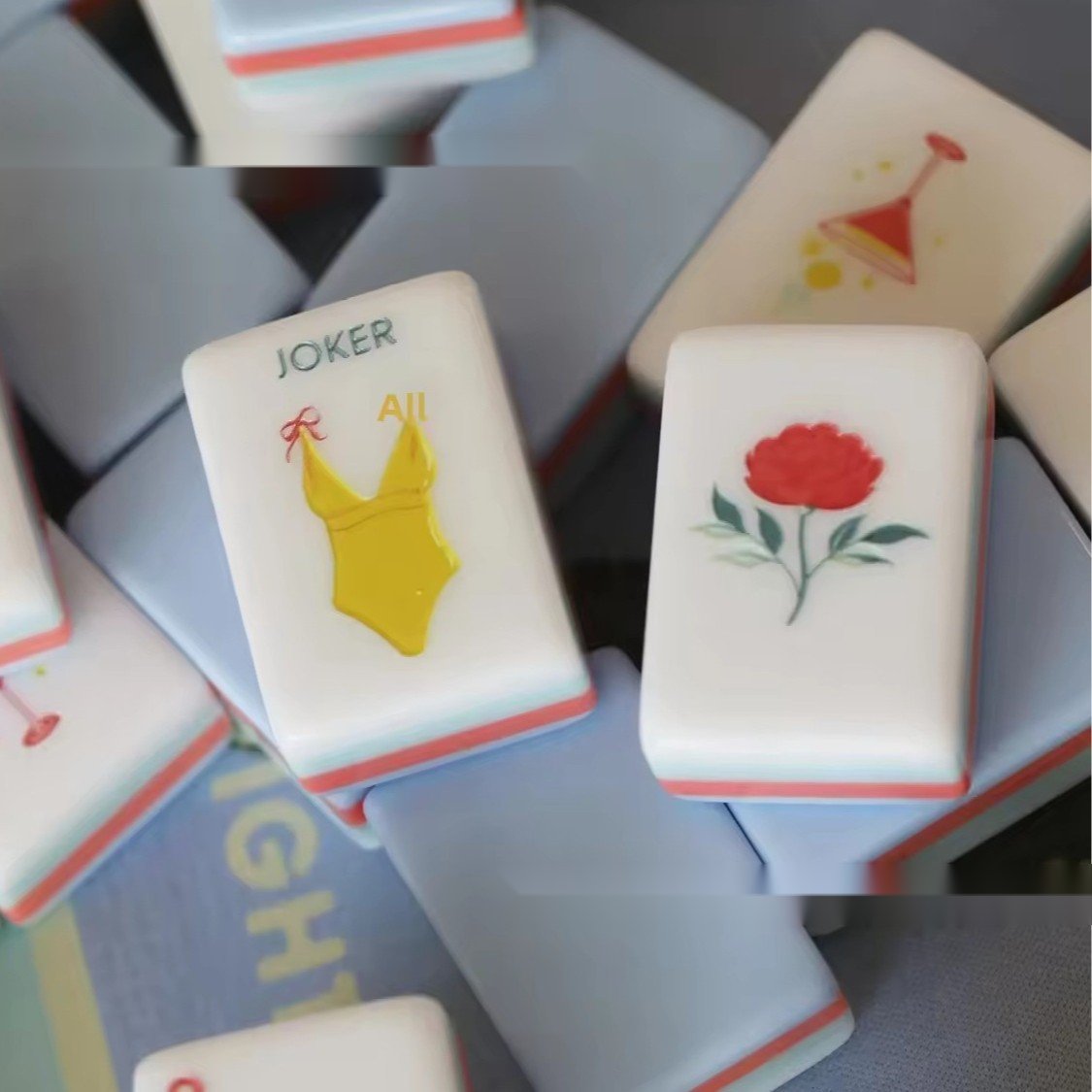 Ocean American Mahjong Set — American Mahjong tile set pack shot