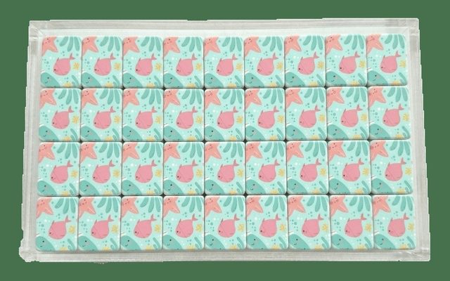Ocean Marine Critter American Mahjong Set — Coastal Fish Tiles — American Mahjong tile set pack shot