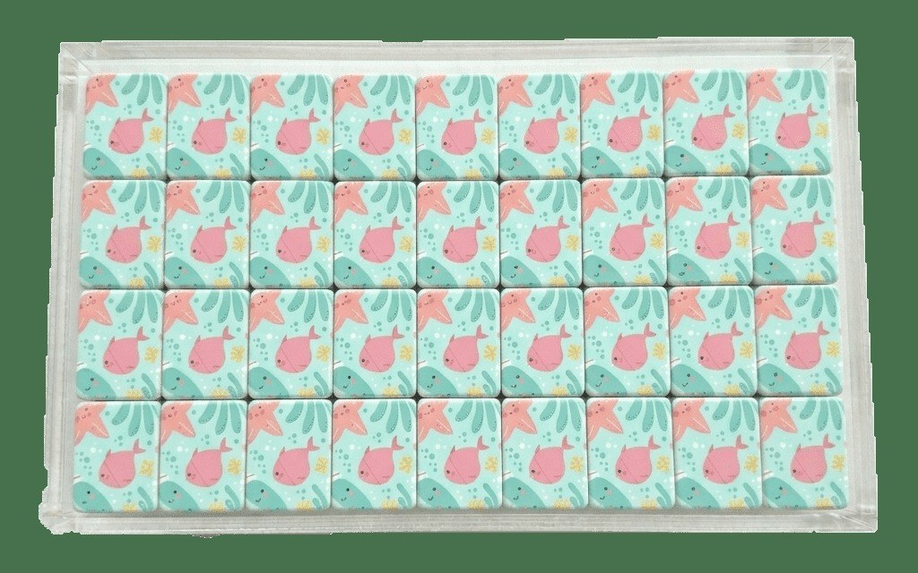Ocean Marine Critter American Mahjong Set — Coastal Fish Tiles — pack shot 1 of 2