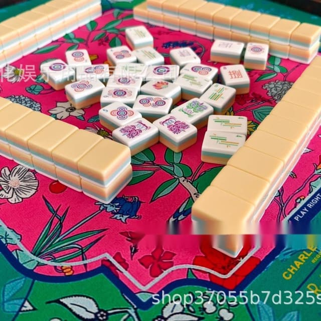 Pale Yellow American Mahjong Set — American Mahjong tile set pack shot
