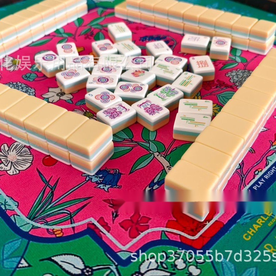 Pale Yellow American Mahjong Set — American Mahjong tile set pack shot