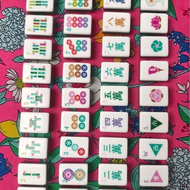 Pink Triangle American Mahjong Set — American Mahjong tile set pack shot