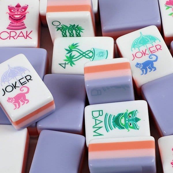 Purple American Mahjong Set — American Mahjong tile set pack shot