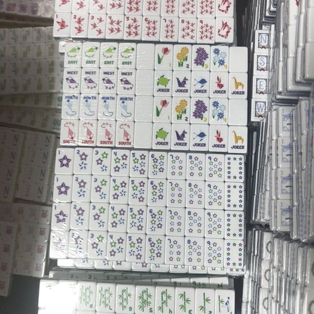 Rose Red American Mahjong Set — American Mahjong tile set pack shot