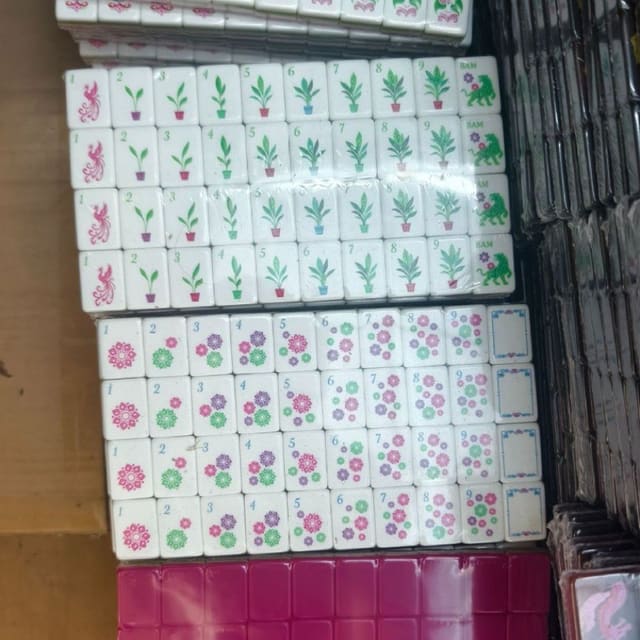 Rose Red American Mahjong Set — American Mahjong tile set pack shot