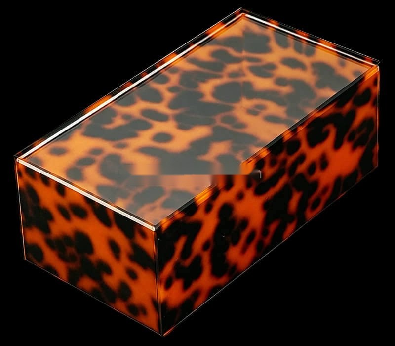 Tortoiseshell Acrylic American Mahjong Storage Case — Hard Box — pack shot 1 of 3