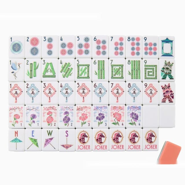 Year Of The Horse American Mahjong Set — American Mahjong tile set pack shot